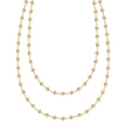 Newport Opal Long Necklace in 14k Gold (October)