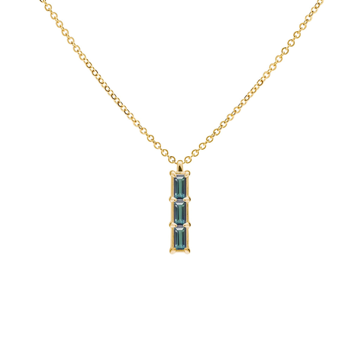 Providence 3 Alexandrite Pendant in 14k Gold (June)
