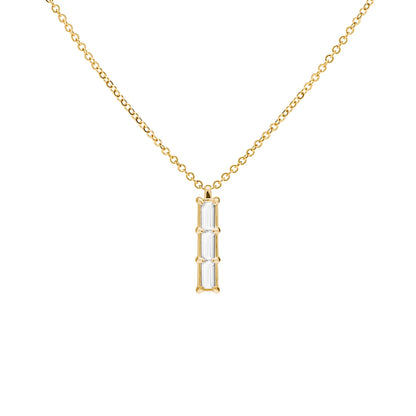 Providence 3 Birthstone Pendant in 14k Gold