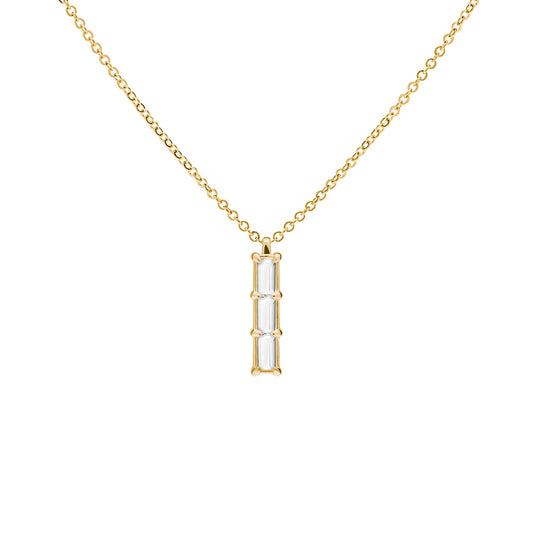 Providence 3 Birthstone Pendant in 14k Gold