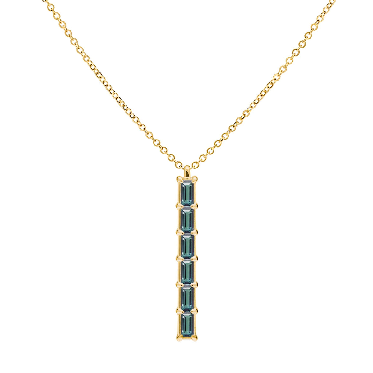 Providence 6 Alexandrite Pendant in 14k Gold (June)