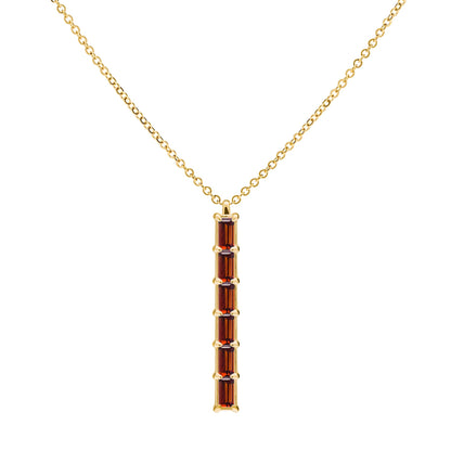Providence 6 Garnet Pendant in 14k Gold (January)