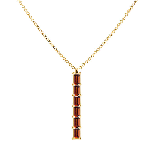 Providence 6 Garnet Pendant in 14k Gold (January)