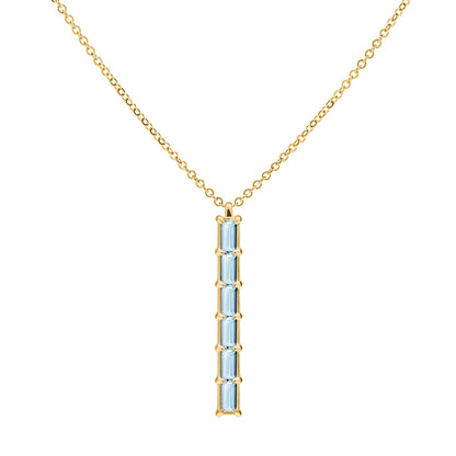 Providence 6 Nantucket Blue Topaz Pendant in 14k Gold (December)