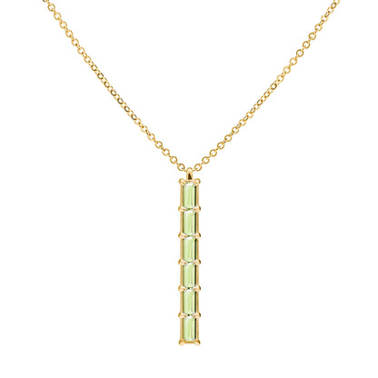 Providence 6 Peridot Pendant in 14k Gold (August)