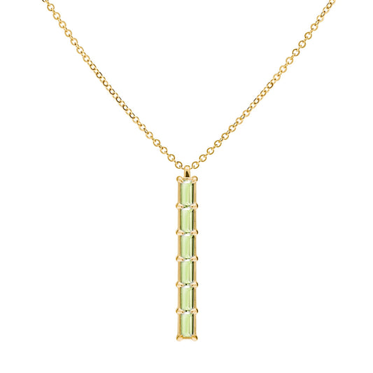 Providence 6 Peridot Pendant in 14k Gold (August)