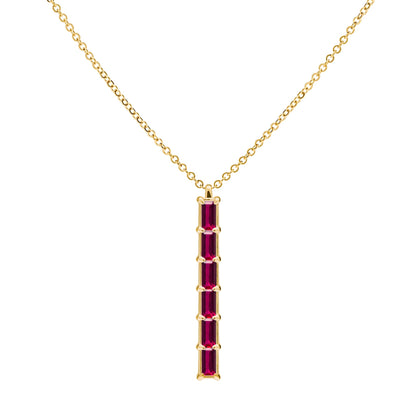 Providence 6 Ruby Pendant in 14k Gold (July)
