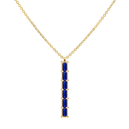 Providence 6 Sapphire Pendant in 14k Gold (September)