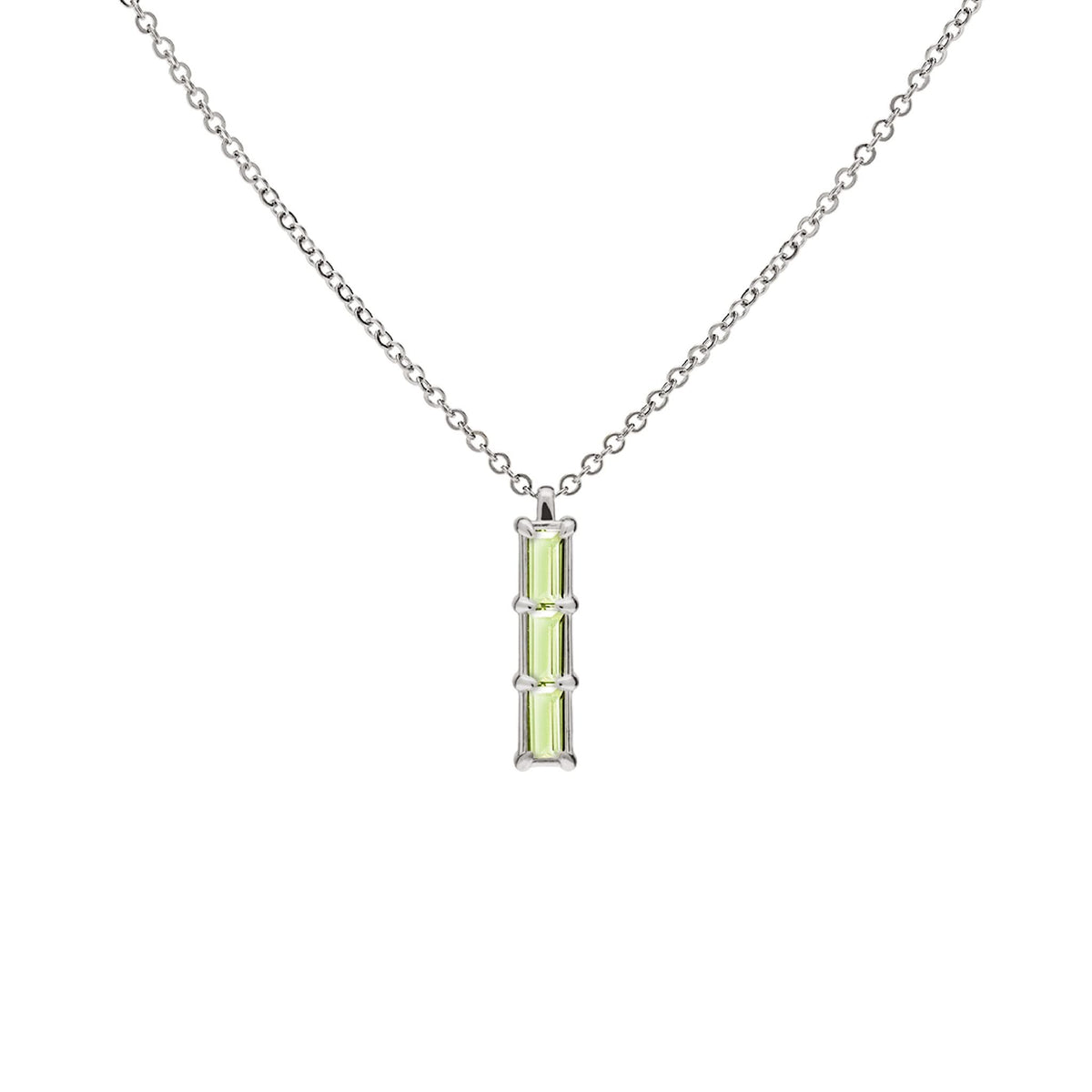 Providence 3 Peridot Pendant in 14k Gold (August)