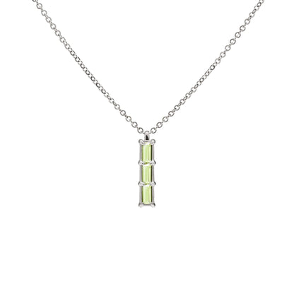 Providence 3 Peridot Pendant in 14k Gold (August)