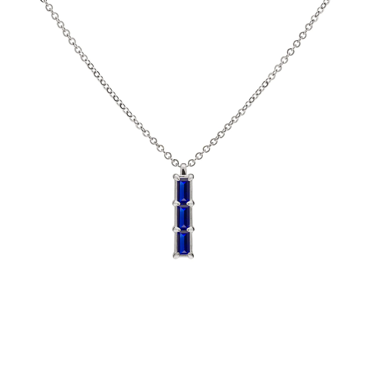 Providence 3 Sapphire Pendant in 14k Gold (September)