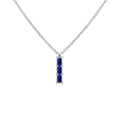 Providence 3 Sapphire Pendant in 14k Gold (September)