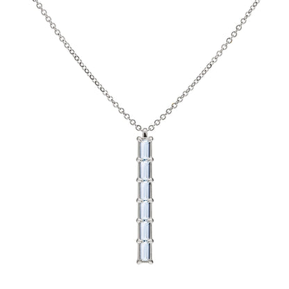 Providence 6 Aquamarine Pendant in 14k Gold (March)