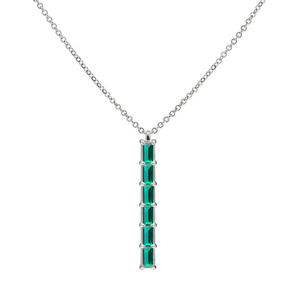Providence 6 Emerald Pendant in 14k Gold (May)