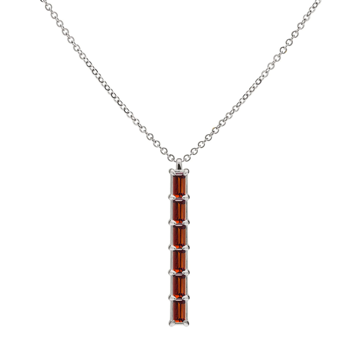 Providence 6 Garnet Pendant in 14k Gold (January)