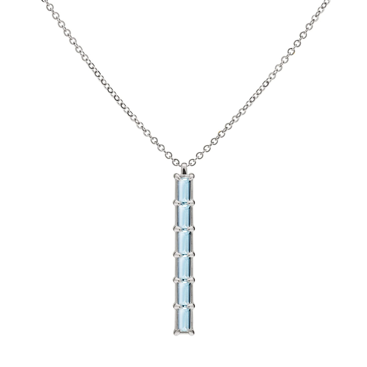 Providence 6 Nantucket Blue Topaz Pendant in 14k Gold (December)