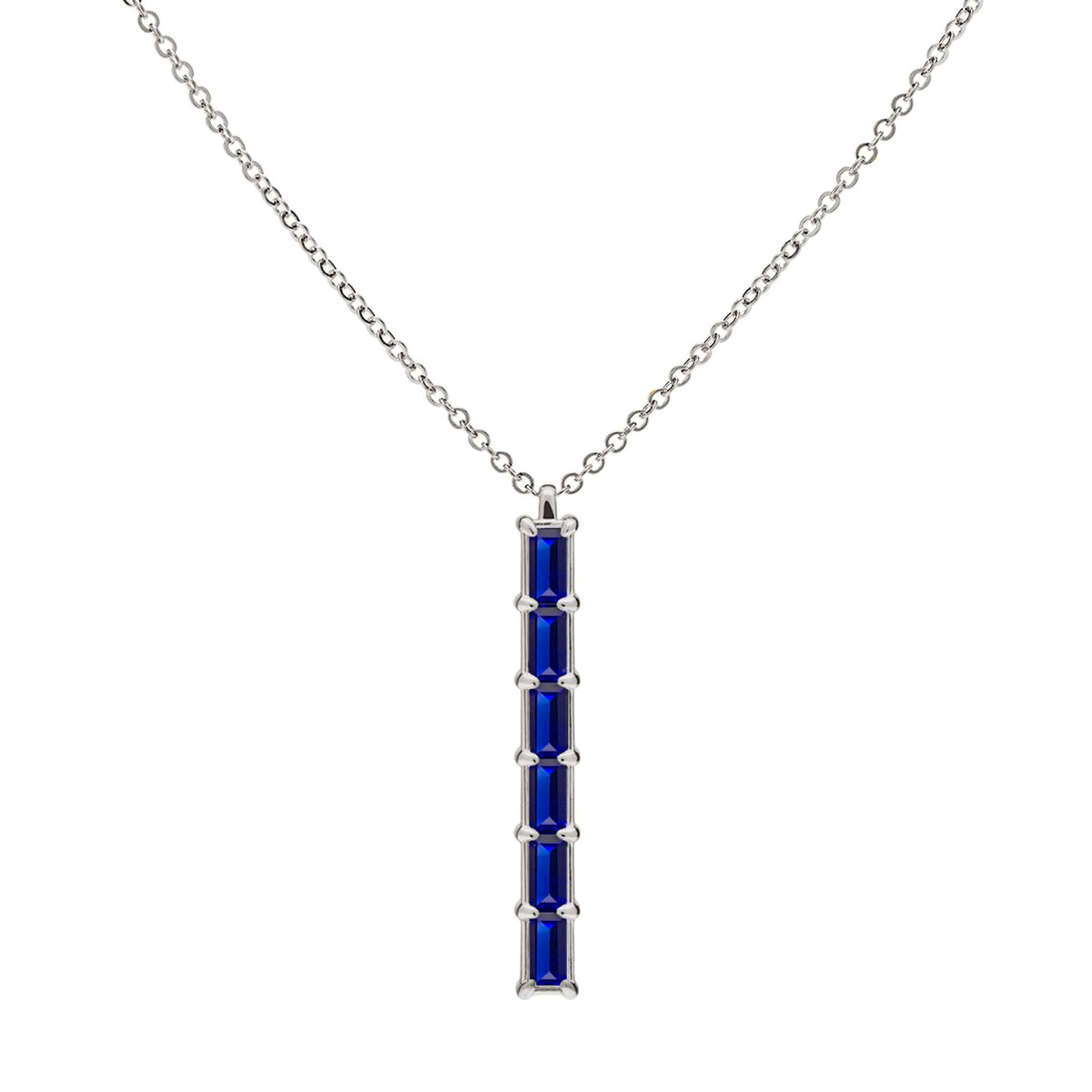 Providence 6 Sapphire Pendant in 14k Gold (September)
