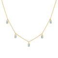 Providence 5 Nantucket Blue Topaz Drop Necklace in 14k Gold (December)