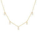 Providence 5 Birthstone Drop Necklace in 14k Gold