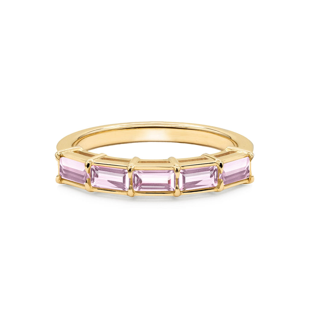 Providence Pink Sapphire Ring in 14k Gold (October)