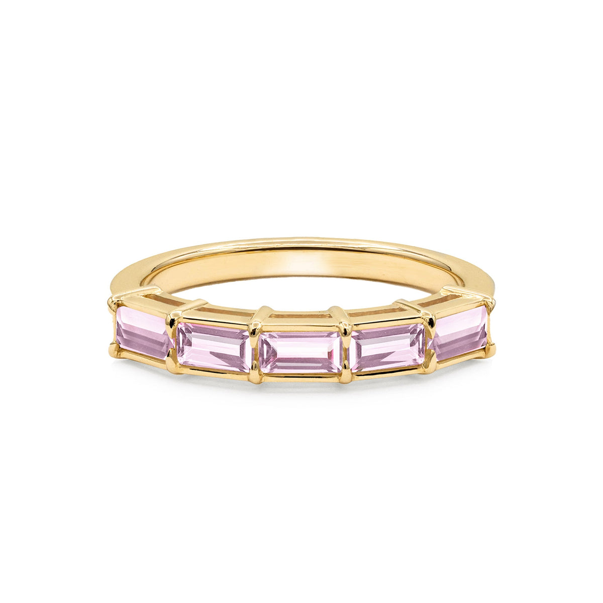 Providence Pink Sapphire Ring in 14k Gold (October)
