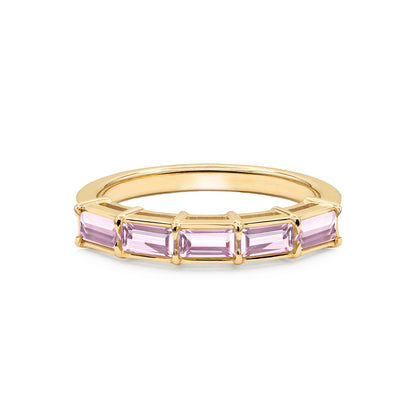 Providence Pink Sapphire Ring in 14k Gold (October)