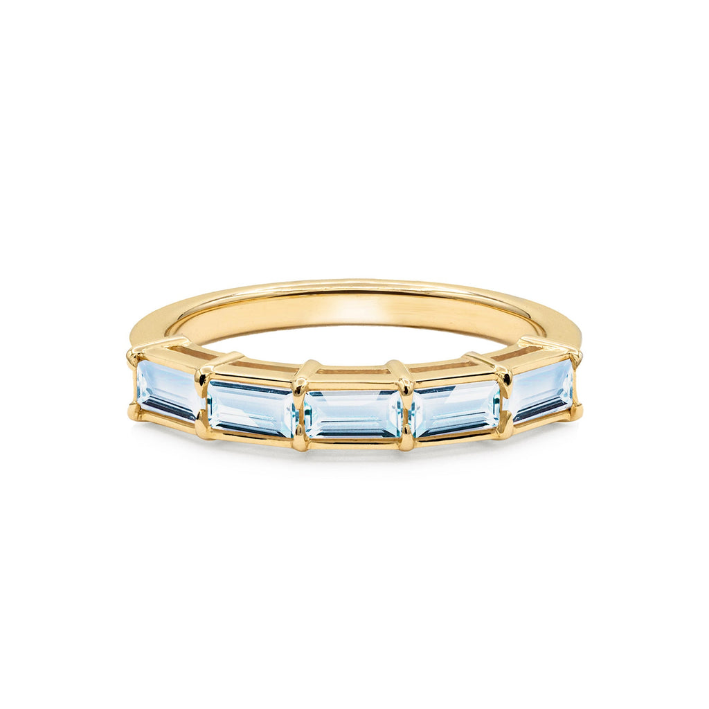 Providence Nantucket Blue Topaz Ring in 14k Gold (December)