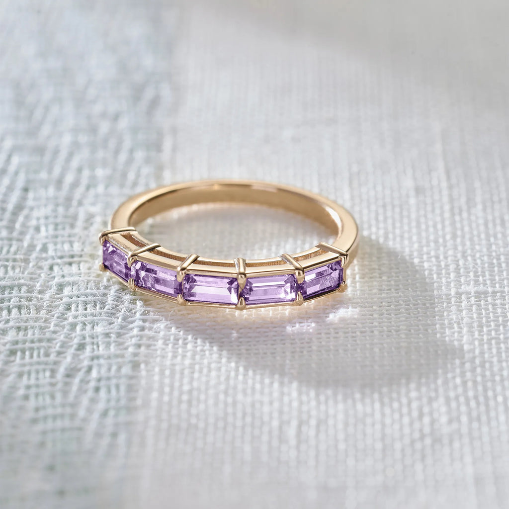 Providence Amethyst Ring in 14k Gold (February)