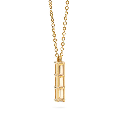 Providence 3 Citrine Pendant in 14k Gold (November)
