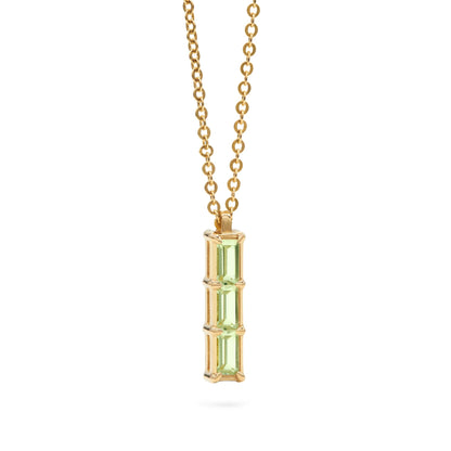 Providence 3 Peridot Pendant in 14k Gold (August)