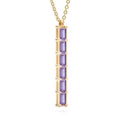 Providence 6 Amethyst Pendant in 14k Gold (February)