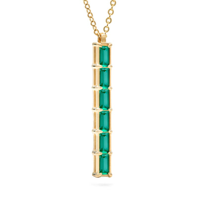 Providence 6 Emerald Pendant in 14k Gold (May)