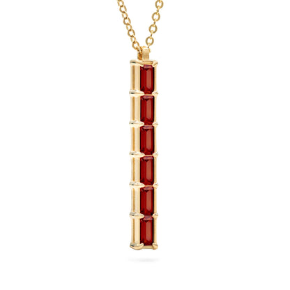 Providence 6 Garnet Pendant in 14k Gold (January)