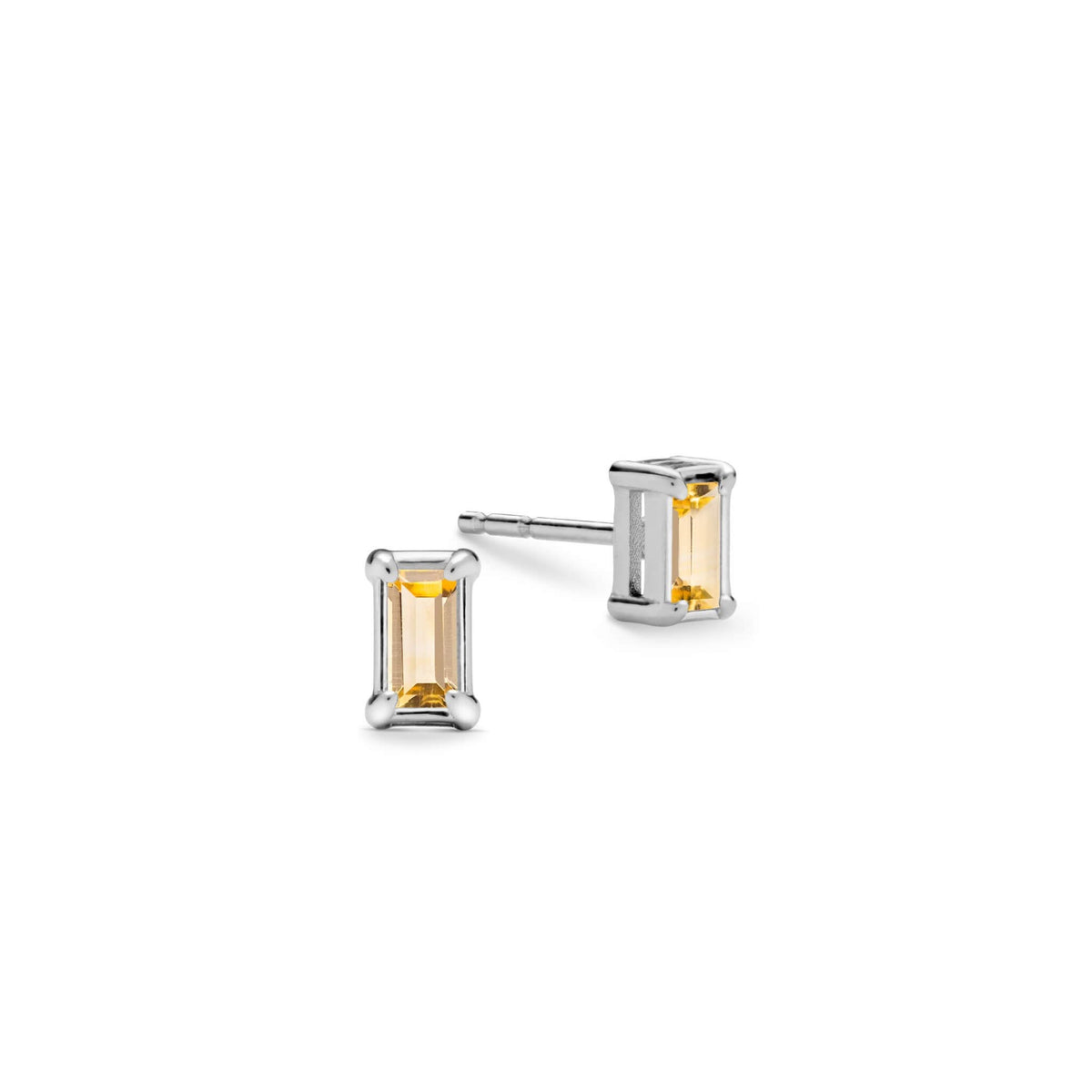 Providence Citrine Stud Earrings in 14k Gold (November)
