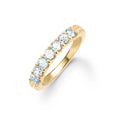 Rosecliff Luxe Diamond & Aquamarine Stackable Ring in 14k Gold (March)