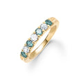Rosecliff Luxe Diamond & Alexandrite Stackable Ring in 14k Gold (June)