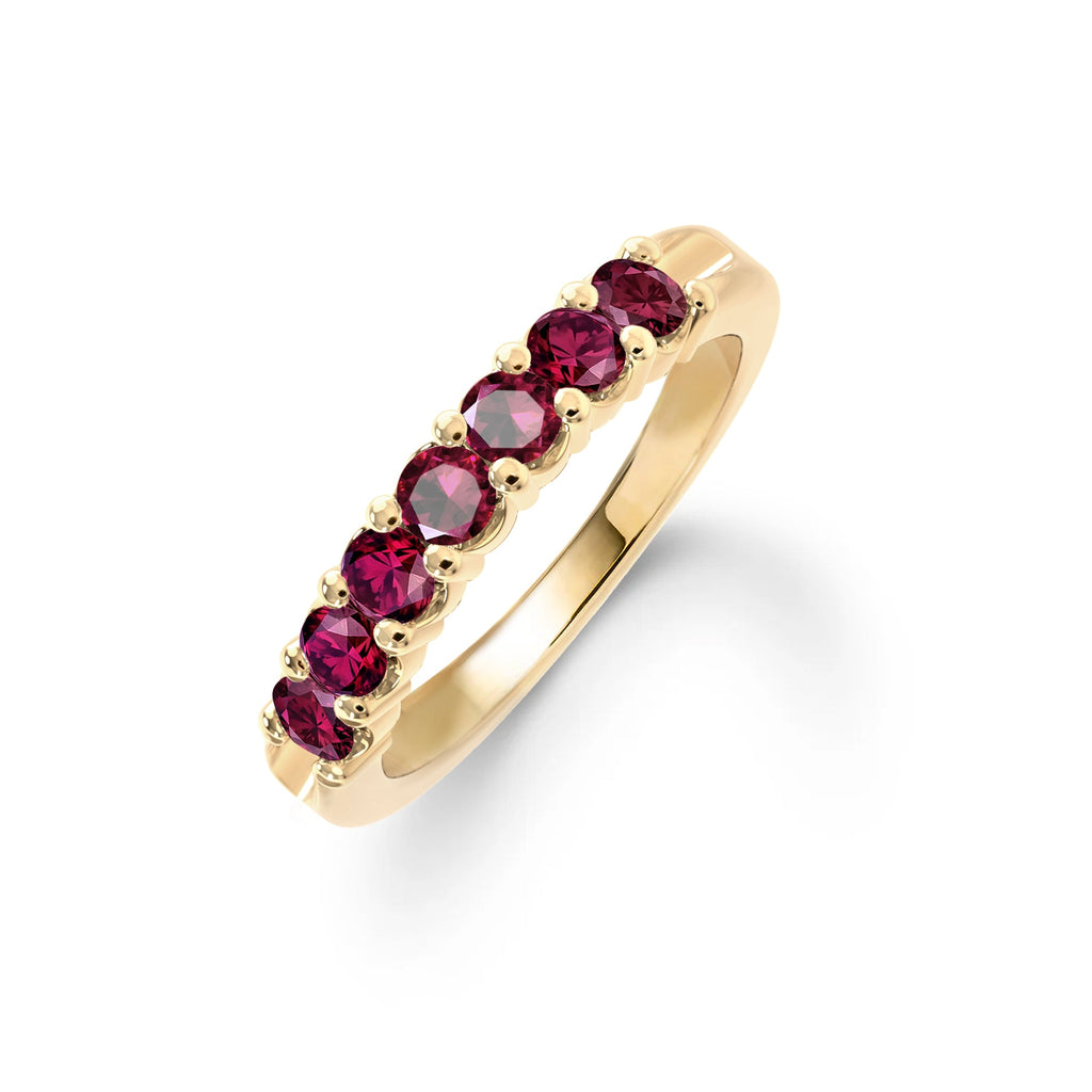 Rosecliff Luxe Ruby Stackable Ring in 14k Gold (July)