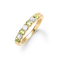 Rosecliff Luxe Diamond & Peridot Stackable Ring in 14k Gold (August)