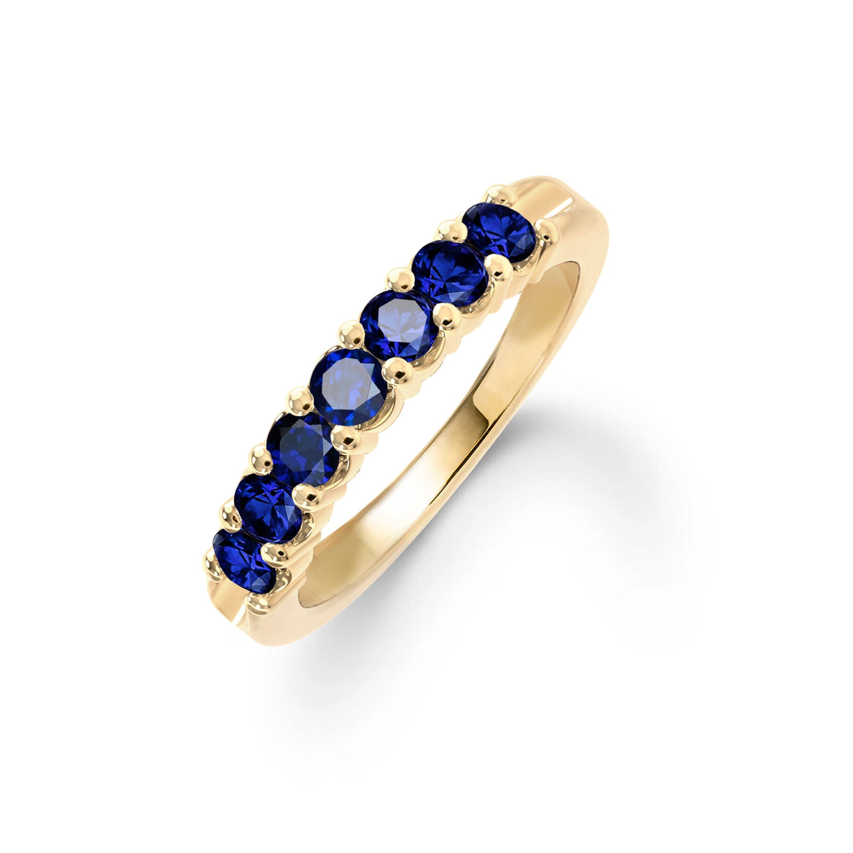 Rosecliff Luxe Sapphire Stackable Ring in 14k Gold (September)