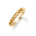 Rosecliff Luxe Citrine Stackable Ring in 14k Gold (November)