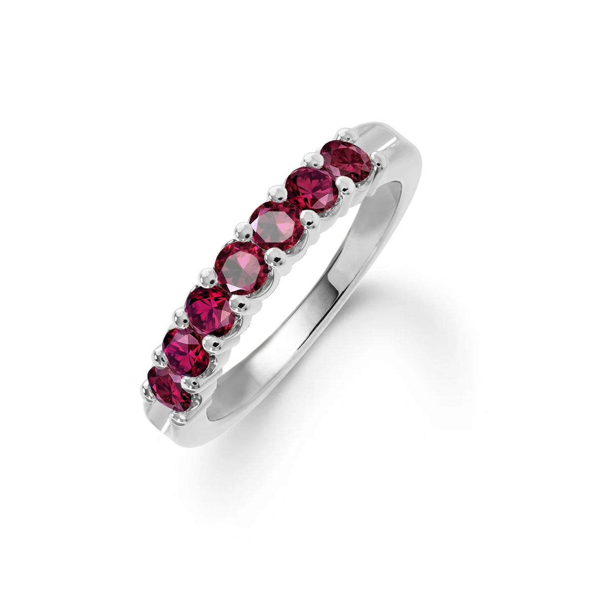 Rosecliff Luxe Ruby Stackable Ring in 14k Gold (July)