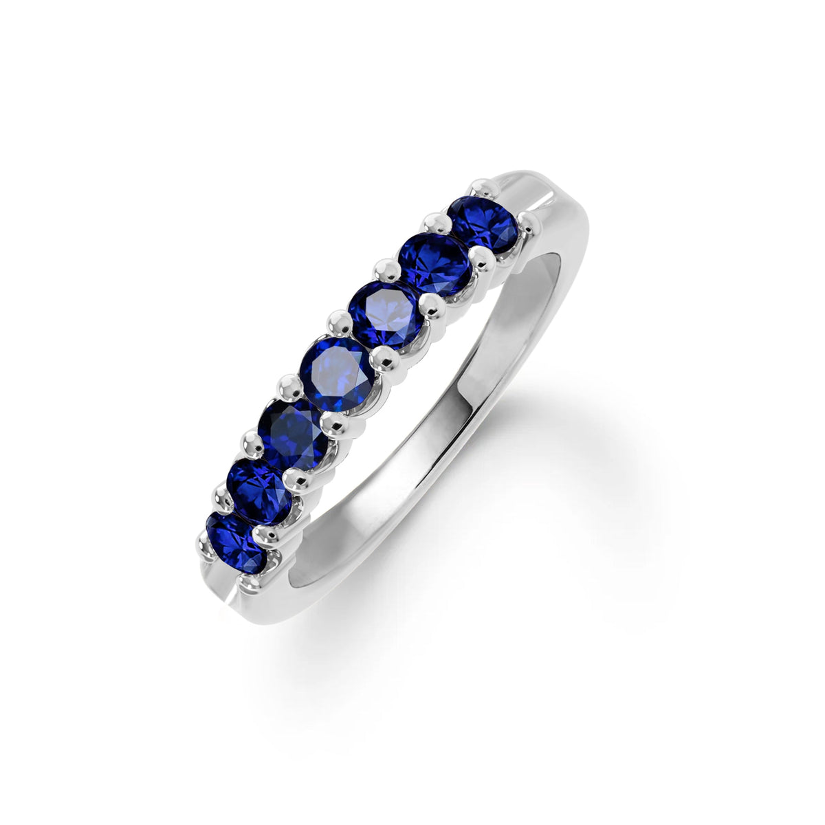 Rosecliff Luxe Sapphire Stackable Ring in 14k Gold (September)