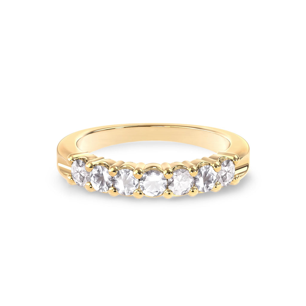 Rosecliff Luxe White Topaz Stackable Ring in 14k Gold (April)