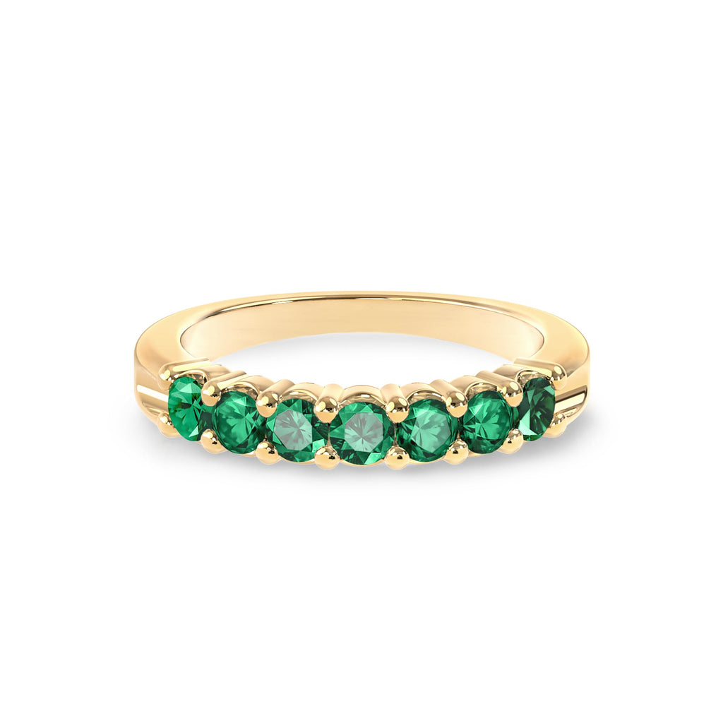 Rosecliff Luxe Emerald Stackable Ring in 14k Gold (May)