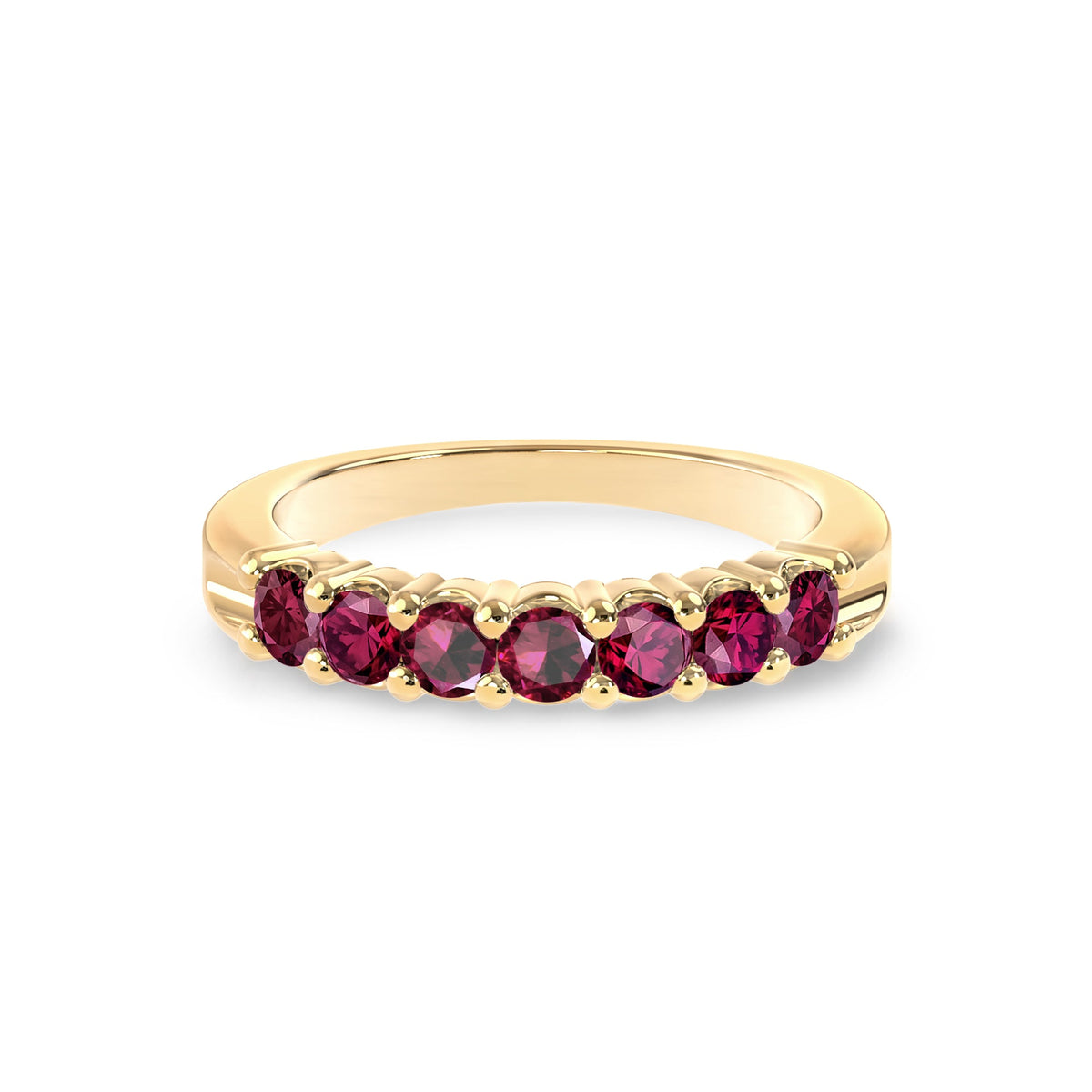 Rosecliff Luxe Ruby Stackable Ring in 14k Gold (July)