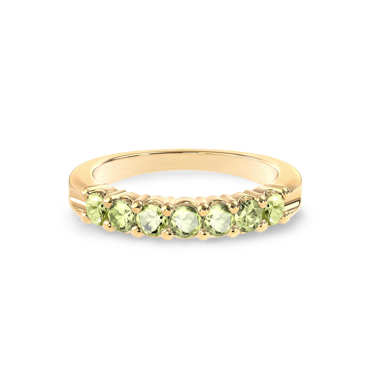 Rosecliff Luxe Peridot Stackable Ring in 14k Gold (August)