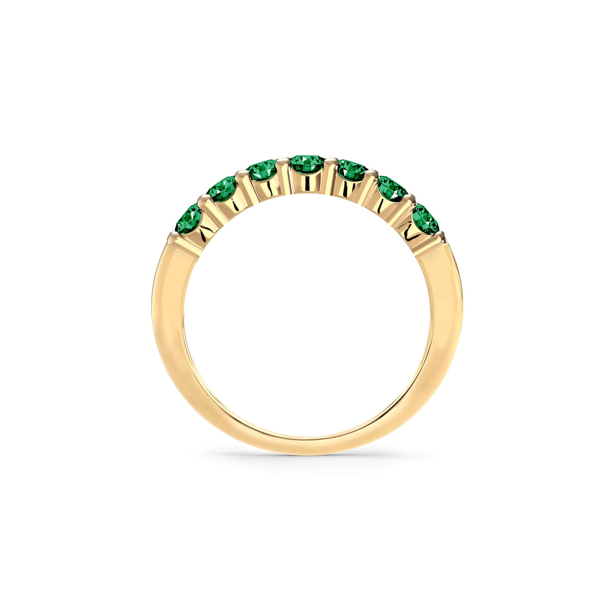 Rosecliff Luxe Emerald Stackable Ring in 14k Gold (May)