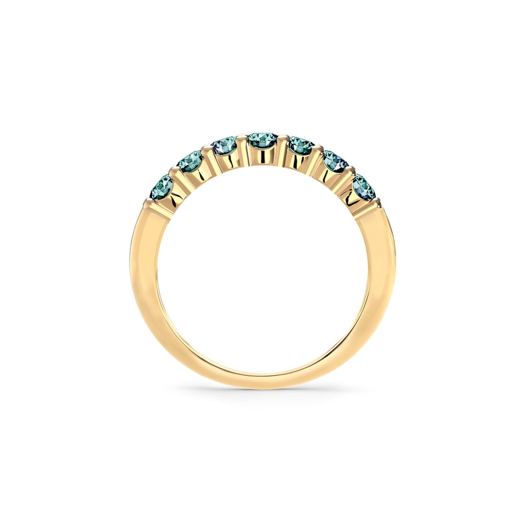 Rosecliff Luxe Alexandrite Stackable Ring in 14k Gold (June)