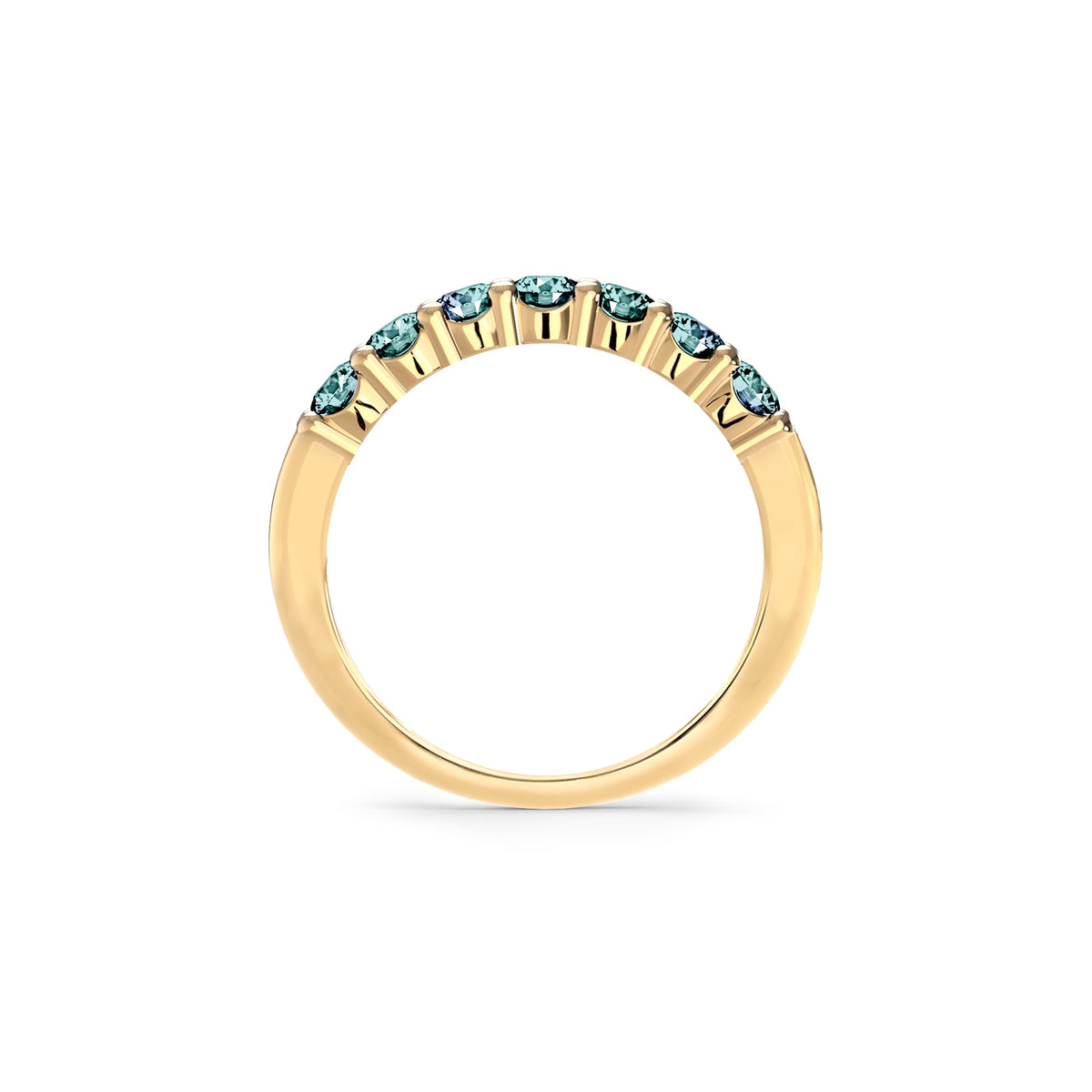 Rosecliff Luxe Alexandrite Stackable Ring in 14k Gold (June)