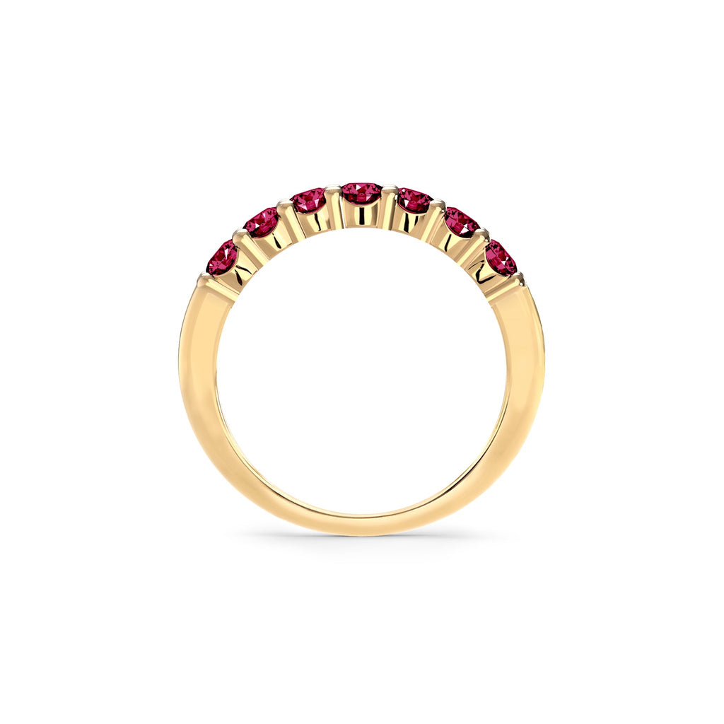 Rosecliff Luxe Ruby Stackable Ring in 14k Gold (July)